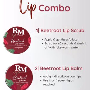 Beetroot Lip Balm & Beetroot Lip Scrub Combo